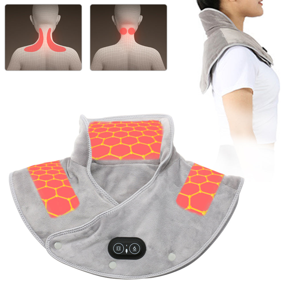 Portable Heating Pad for Neck & Shoulders (USB, 3 Heat Levels)